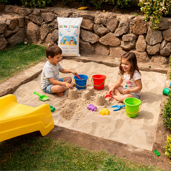 Arena lavada para arenero infantil y juegos niños - Cimic