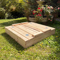 Set arenero madera más 10 sacos arena Cimic para niños