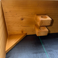 Soporte para quitasol del arenero de madera para niños: trae dos, uno a cada lado