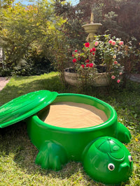Arenero plástico tortuga 2 sacos arena niños jardín - Cimic